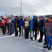 Соревнования по лыжным гонкам Абан 01 03 2020